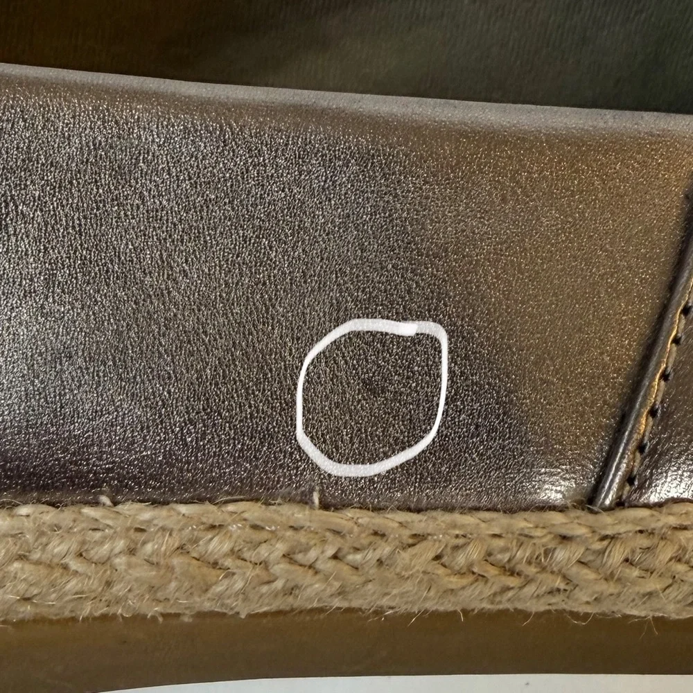 Clarks Collection Danelly Adira Metallic Espadrille Loafer Flats Pewter Gold 8.5 - Picture 14 of 15